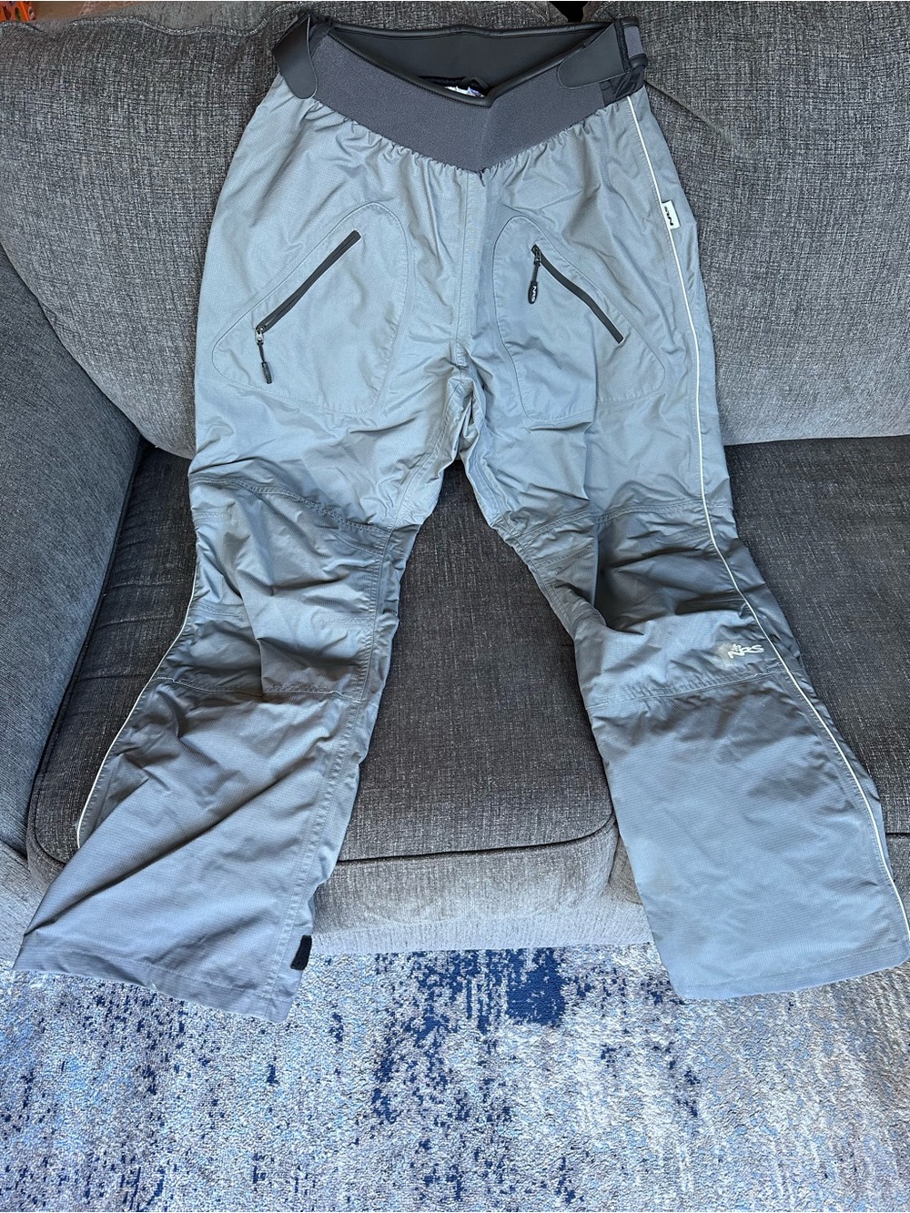 Men's Gray NRS endurance splash pants